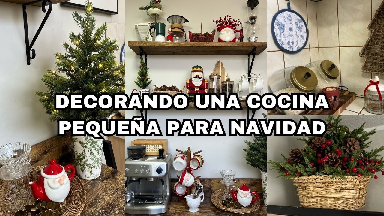 Decorando mi cocina para navidad 🎄