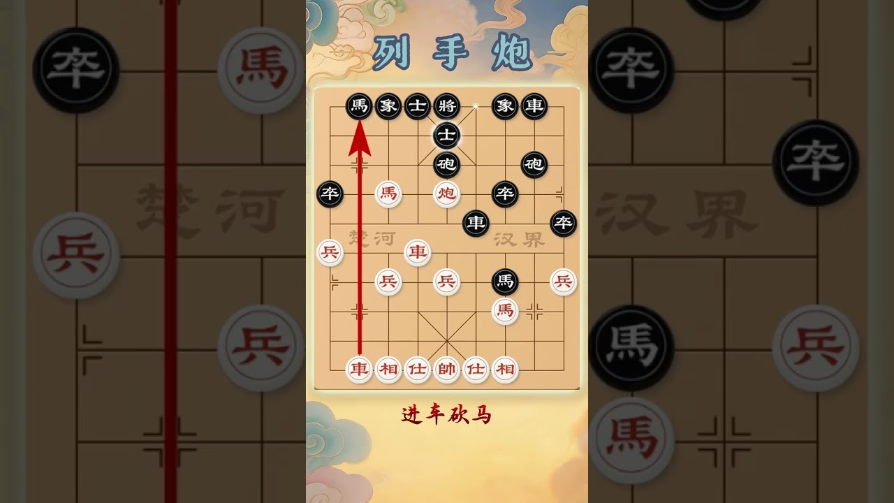 列手炮布局讲解 象棋爱好者的必修课程！#象棋 #象棋解说 #象棋飞刀