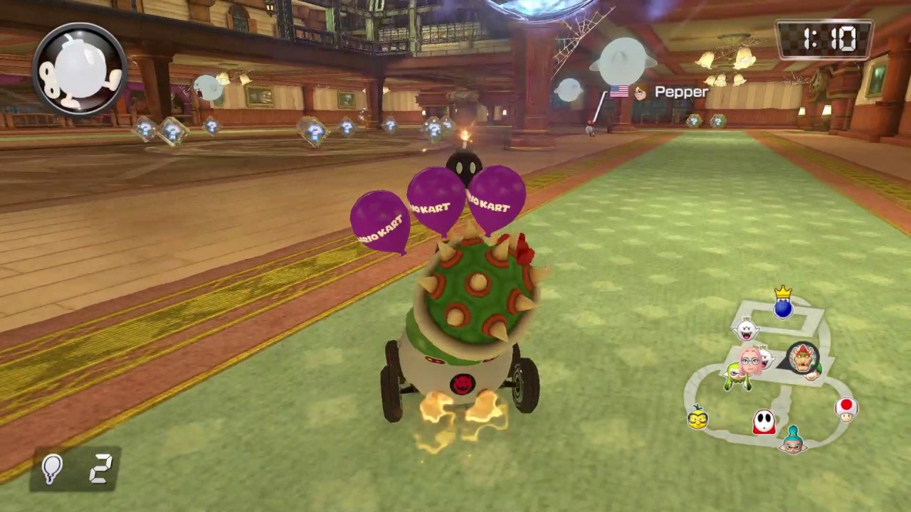 Mario Kart 8 Deluxe: Online Battle Mode #4 (Bob-omb Blast) [1080 HD]
