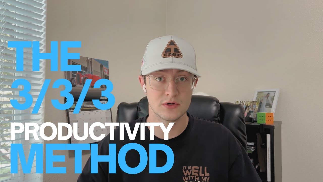 What is the 333 rule for productivity?