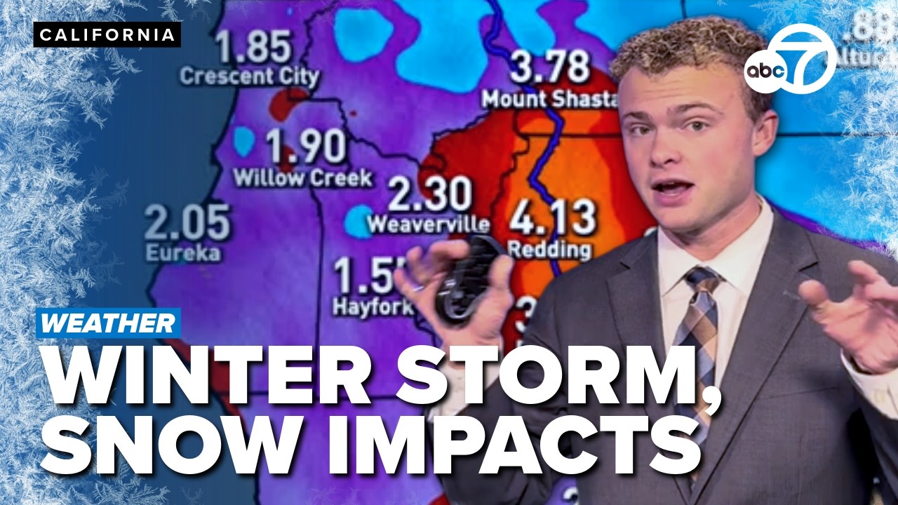 California Winter Storm - Snow, wind and travel impacts