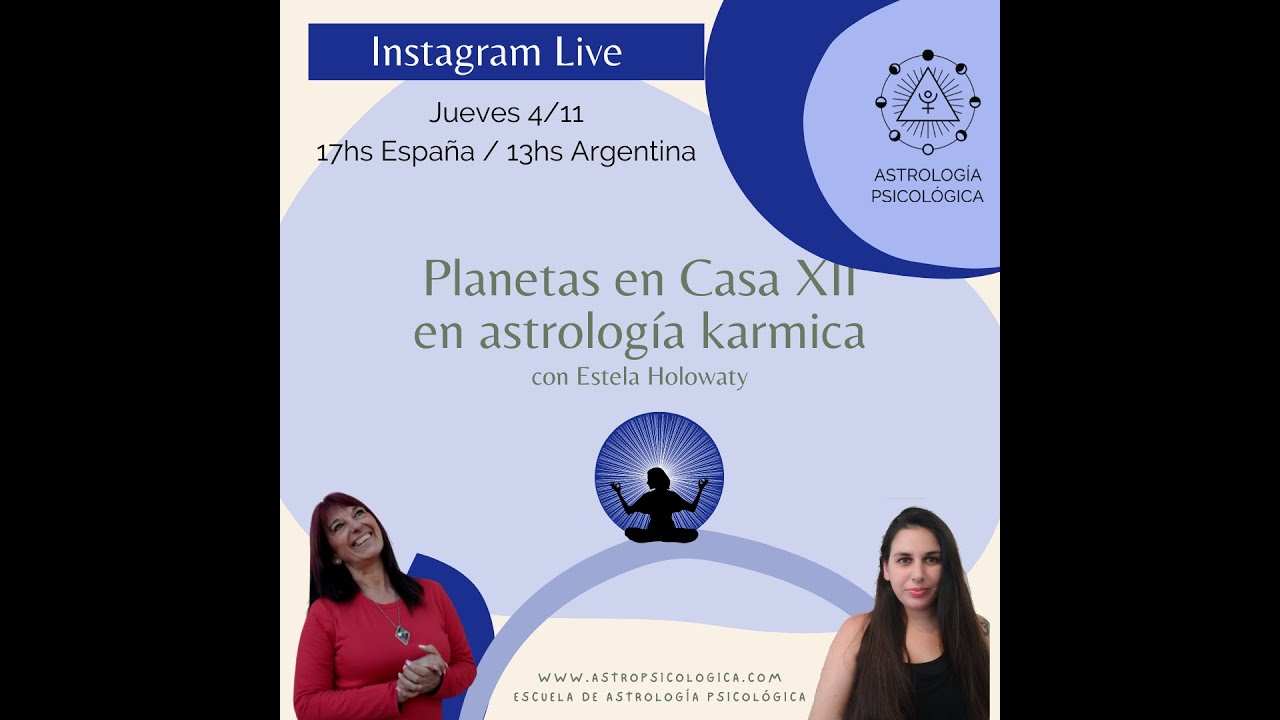 Planetas en Casa XII en Astrología Karmica - Con Estela Holowaty