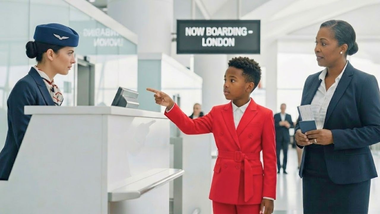 Billionaire 8-Year-Old Black Boy Steps In After Gate Agent Denies a Black Woman Boarding