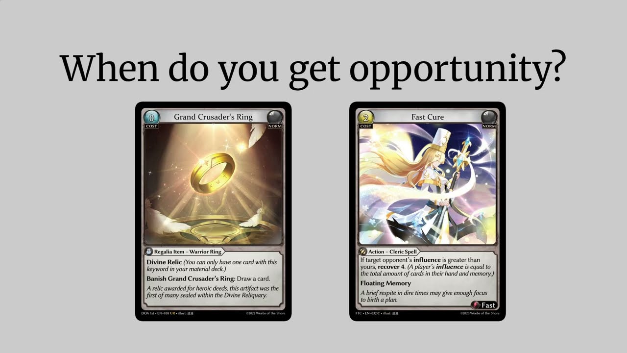 Grand Archive Rulings - Opportunity and turn structure