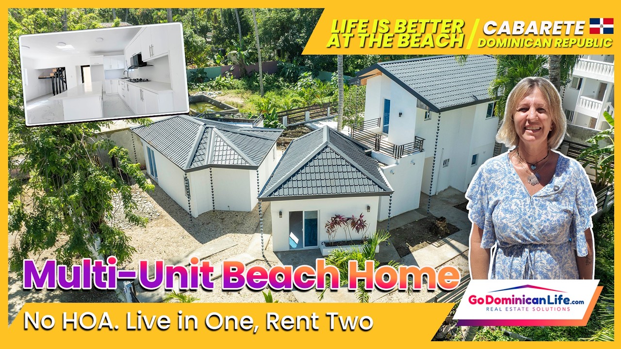 RENOVATED HOME + 2 STUDIOS – Walk to Cabarete Beach | Real Estate Solutions