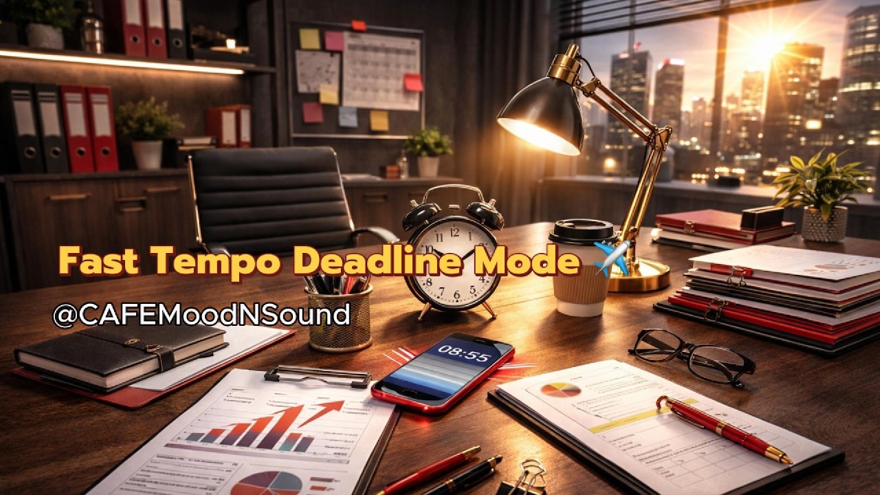 Focus Jazz เร่งงาน ⚡ เพลงทำงานเพิ่มสมาธิ | Fast Tempo Deadline Mode | (1 Hour)