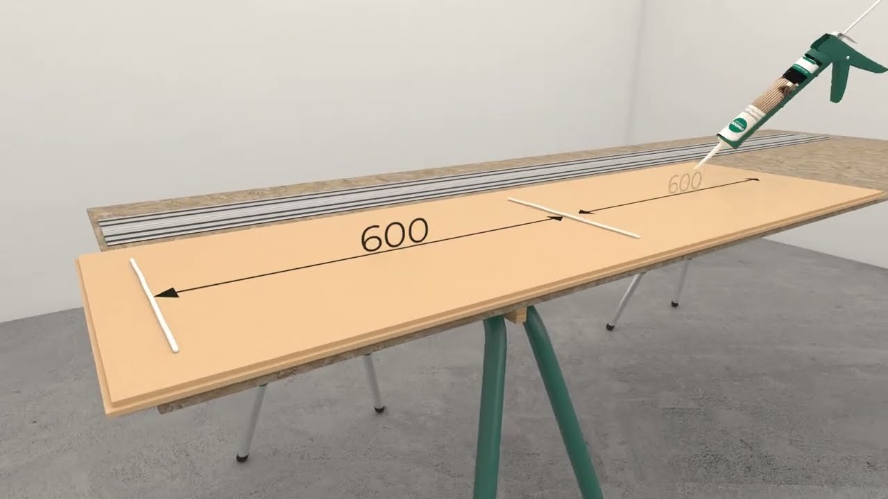 Montage von I-Wood Denmark® UniPanel® 580 × 1200 mm – Schritt-für-Schritt
