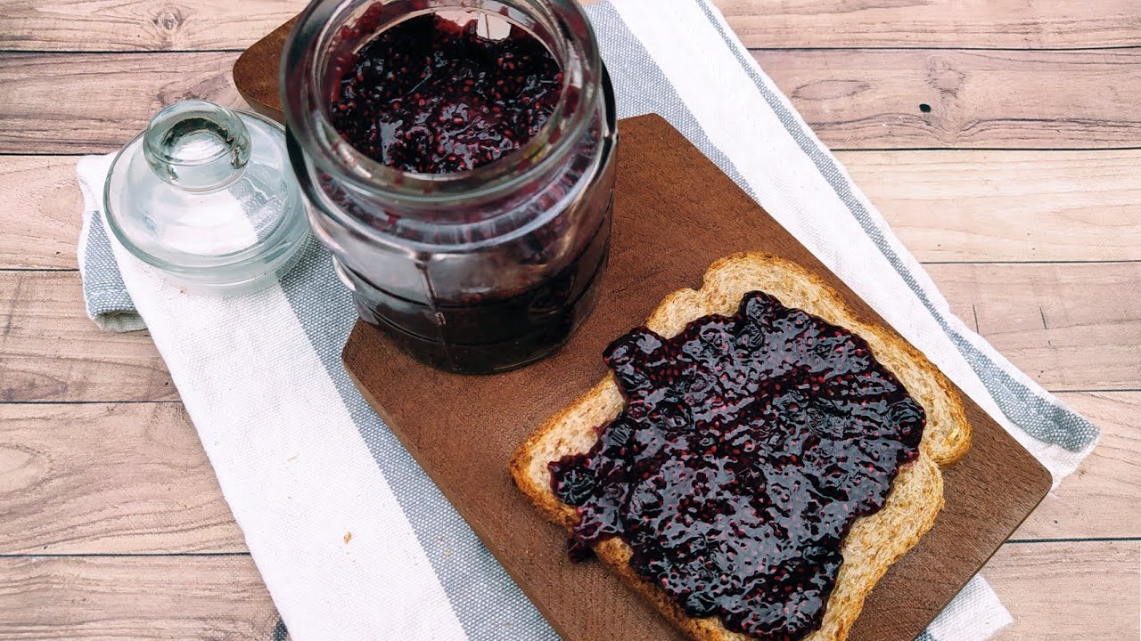 Cómo hacer MERMELADA de ARÁNDANOS Saludable con CHIA en 10 minutos |opción SIN AZUCAR