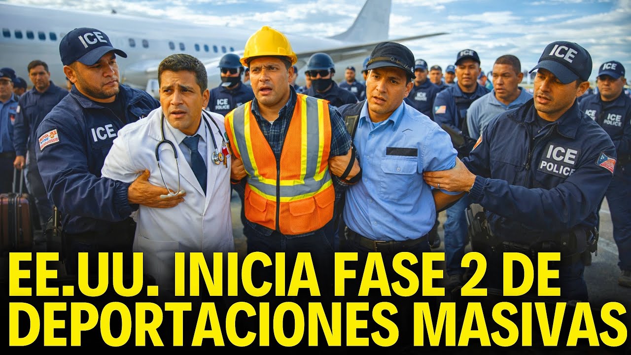 EE.UU. inicia Fase 2 de deportaciones masivas: Sacan m&eacute;dicos y obreros 