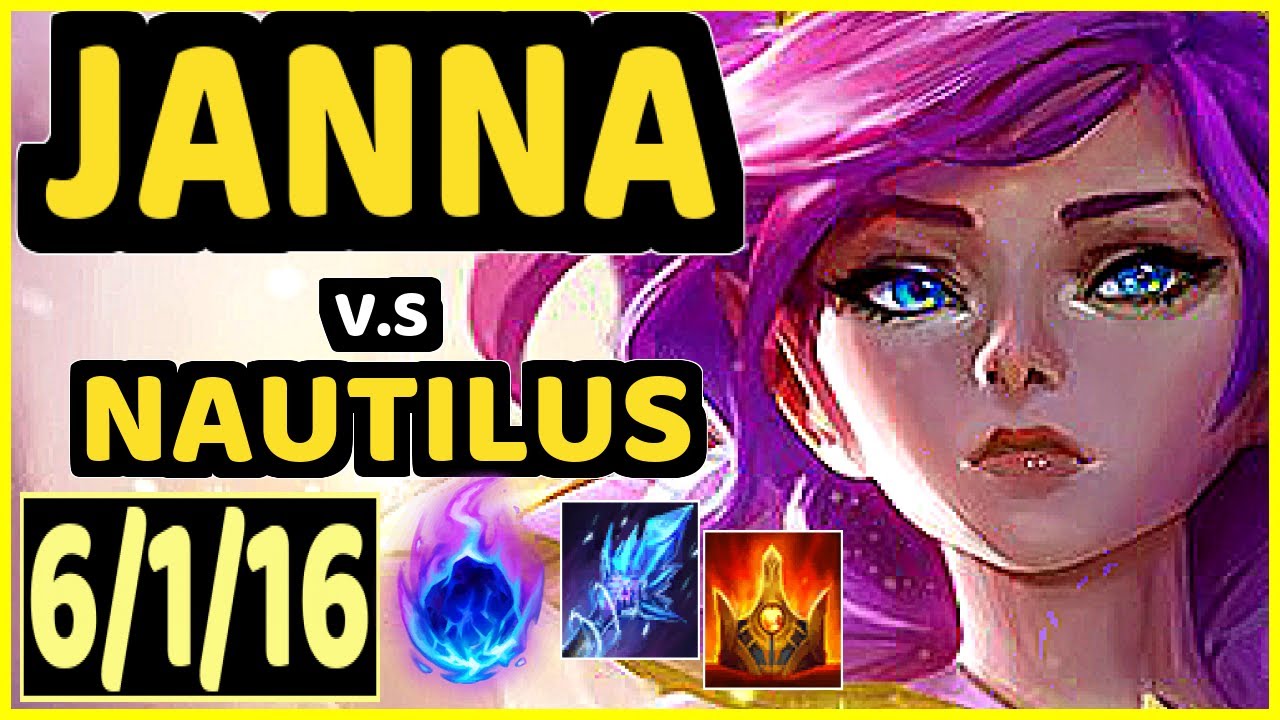 REKKLES (JANNA) vs NAUTILUS - 6/1/16 KDA BOTTOM SUPPORT CHALLENGER GAMEPLAY - EUW