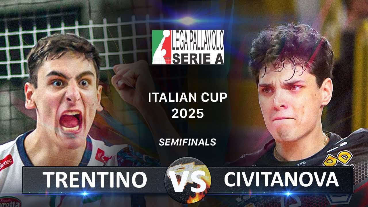 Semifinals: Trentino vs Civitanova | Volleyball SuperLega Coppa Italia 2025