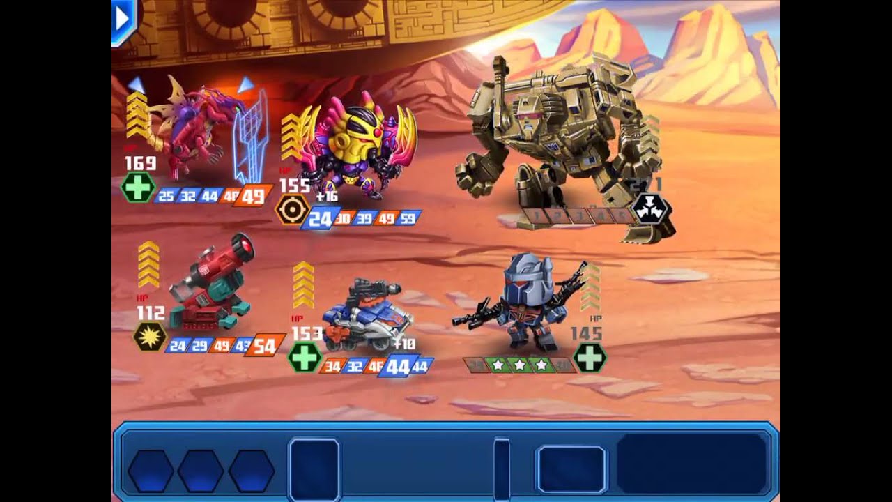 [TRANSFORMERS: Battle Tactics] Gold Devastator! (Battle)