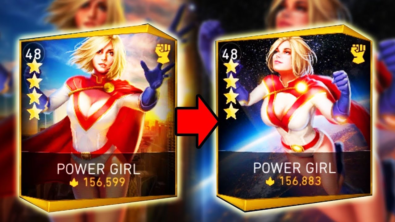 Injustice 2 Mobile. Level 60 Gear on Power Girl! Gameplay and Look Change!