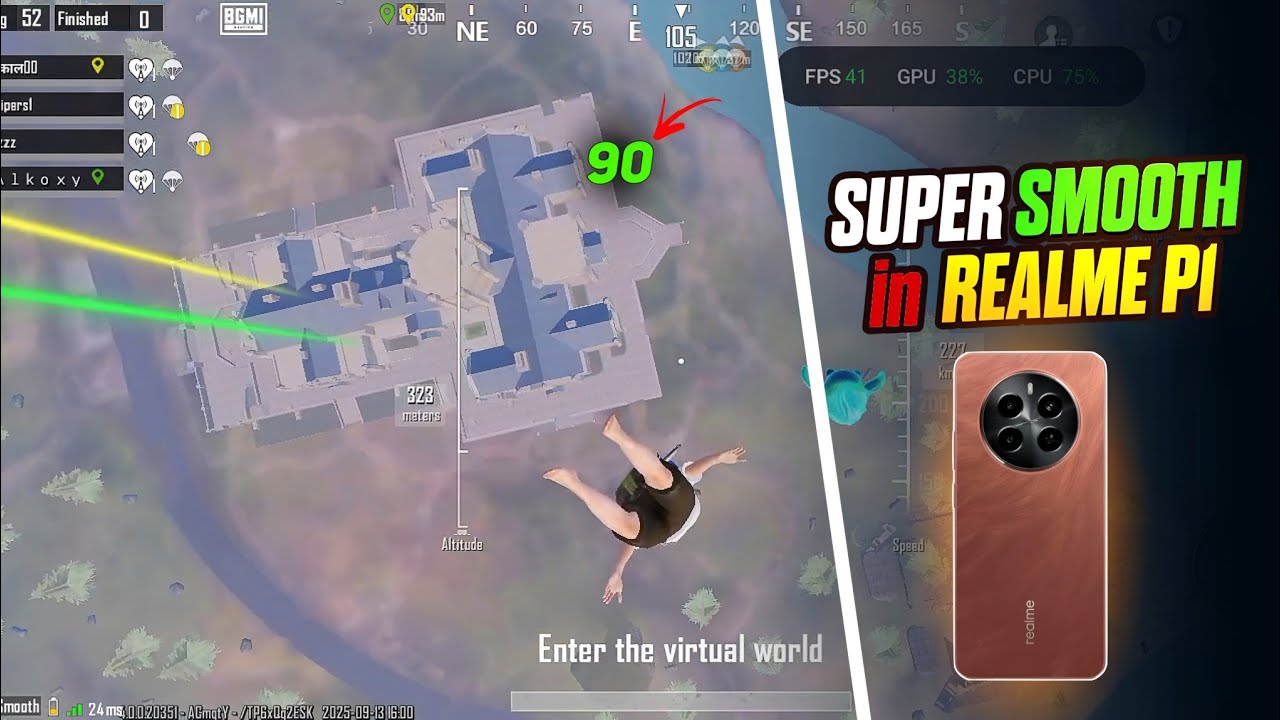 Realme P1 5g Bgmi Graphic Test in 4.0 Update | BGMI Test | Alkoxy Playz