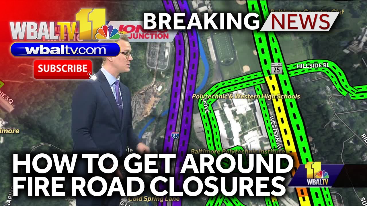 How to get around road closures due to massive fire