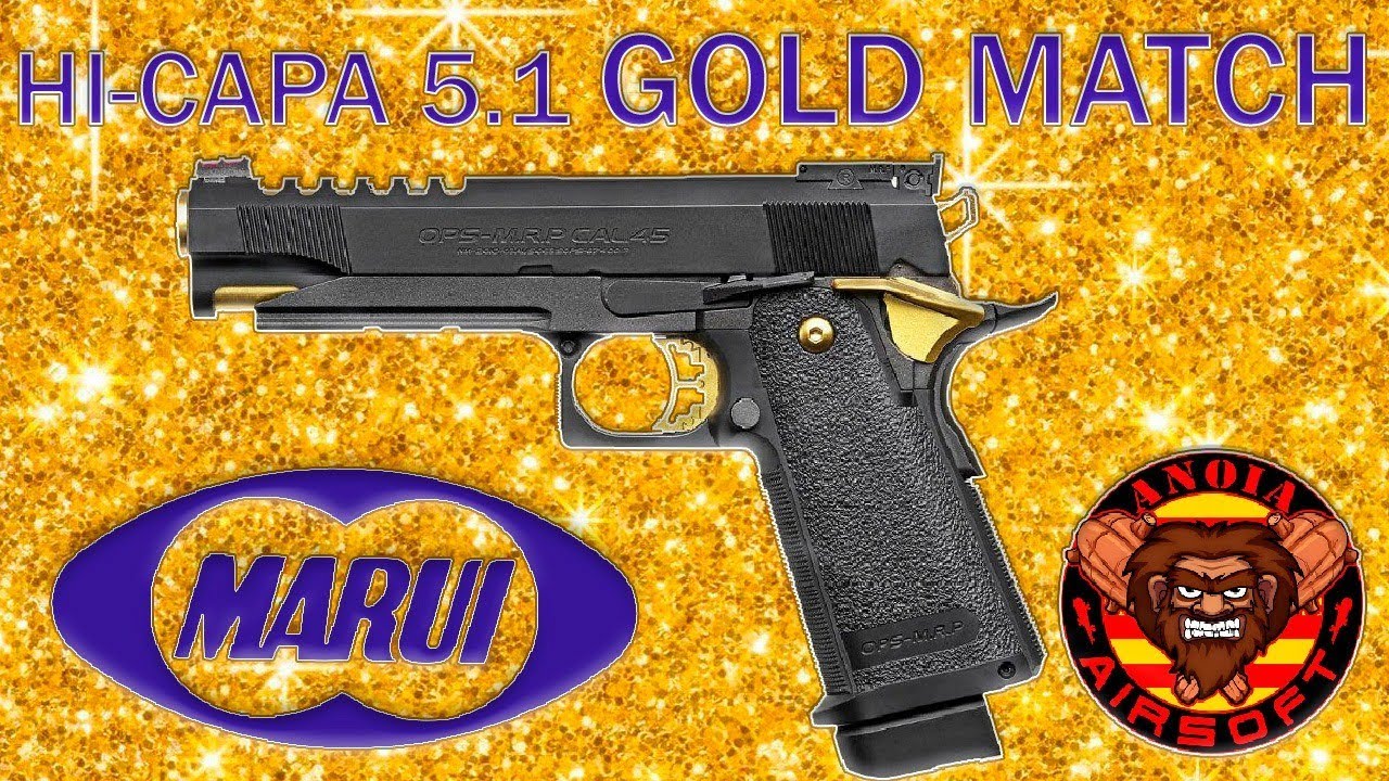 Réplica Hi Capa 5.1 Gold Match de (Tokyo Marui)