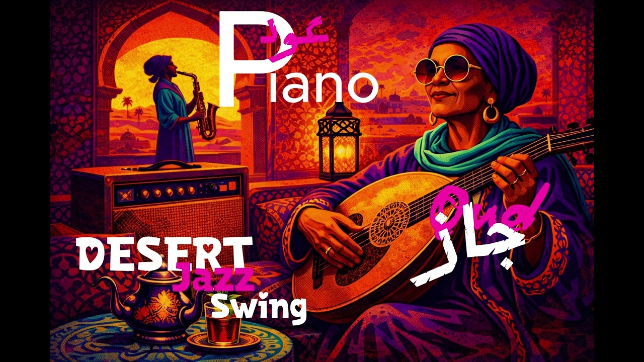 ZiryabSounds | Qanun Lo‑Fi Jazz &ndash; Desert Swing for Deep Focus  |  ليالي عود جاز&bull; قانون