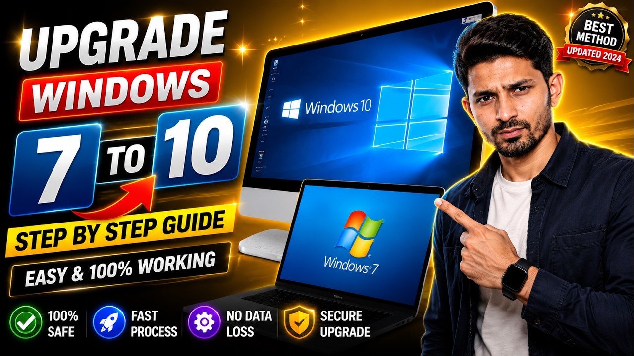 How to upgrade windows 7 to windows 10 | Windows 7 to windows 10 free upgrade
