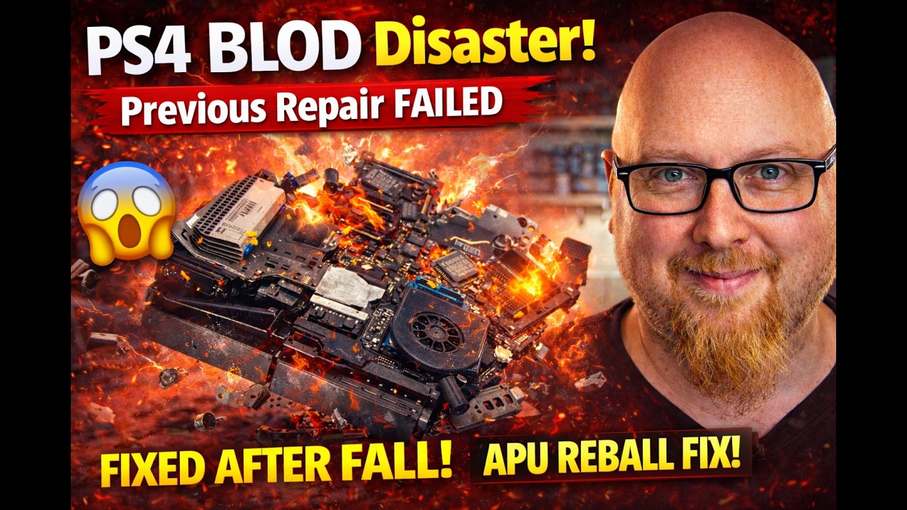 PS4 BLOD After Impact – Previous Repair Failed | Full APU Reball Fix