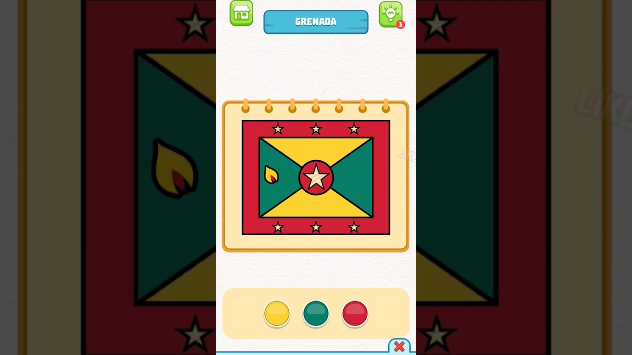Flag of Grenada 🇬🇩 #colors #drawing #flag