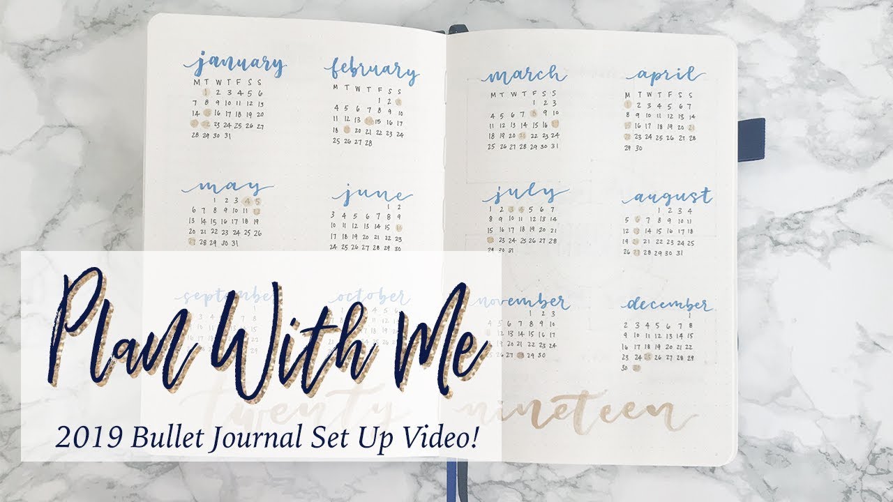 2019 Bullet Journal Set Up | Part 1 - Annual Spreads