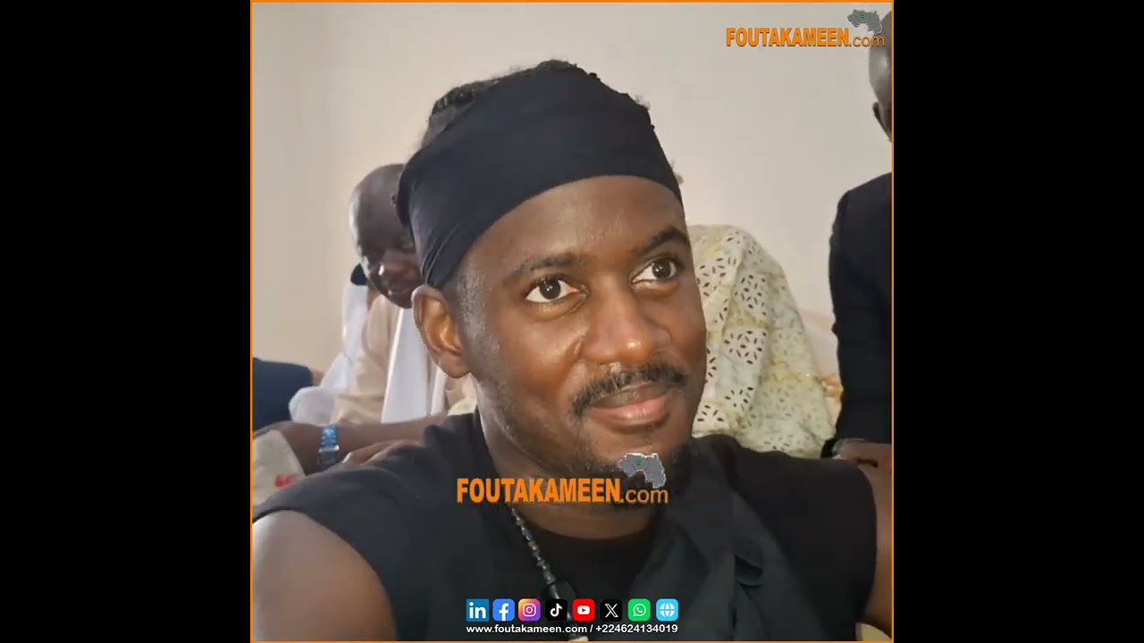 Black M et son épouse étaient en séjour samedi à Labé. A sa descente d'avion, l'artiste