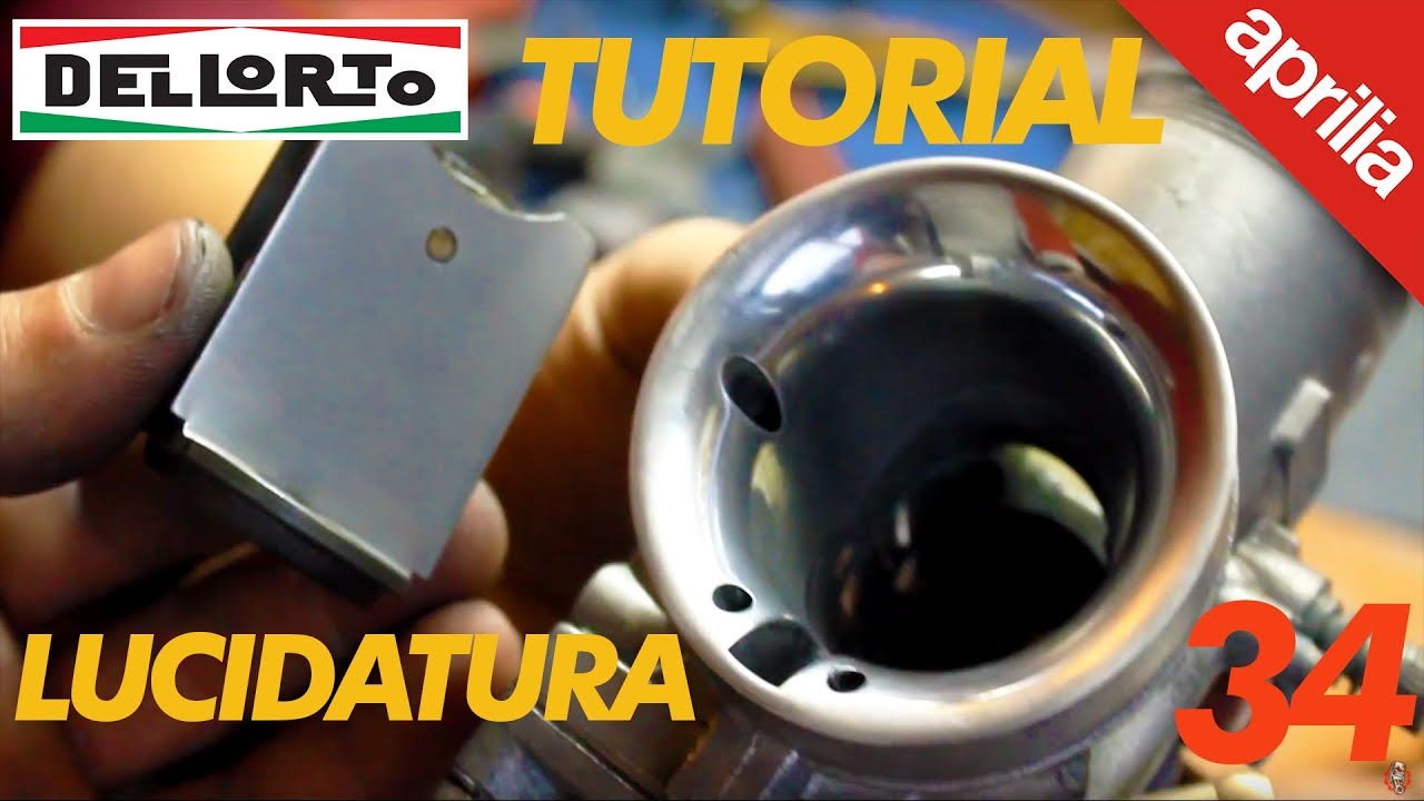 TUTORIAL LUCIDATURA CARBURATORE 34 DELL'ORTO APRILIA RS 125 ☑️