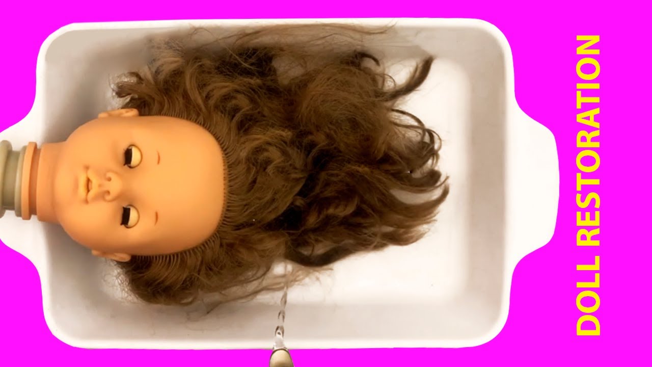 Vintage Doll Restoration /1988 old dirty doll from the attic restoration of an old doll