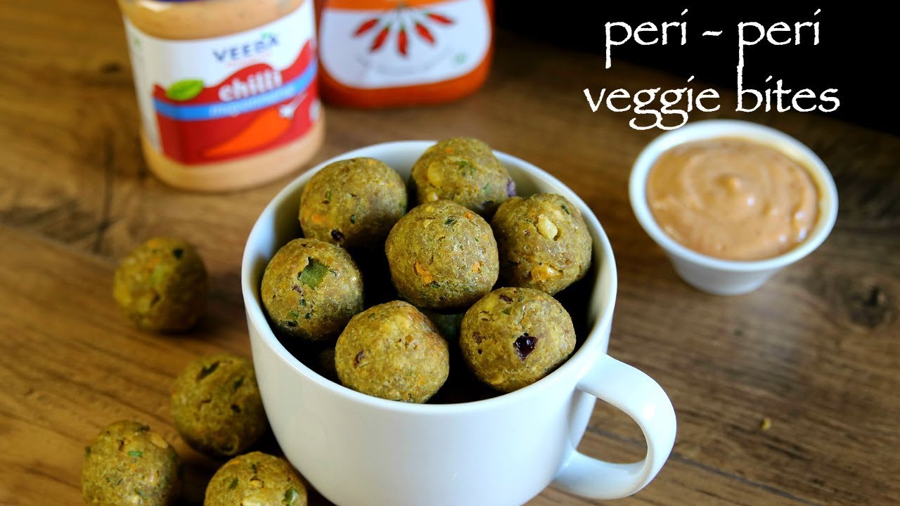 veggie bites recipe | peri peri vegetable bites | how to make veggie ball recipe