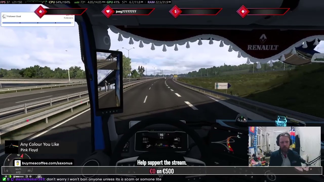 ETS2 1.58 Open Beta Test. Live from Kyiv Ukraine. See how far we can go bef... | #saxonua on #Twitch