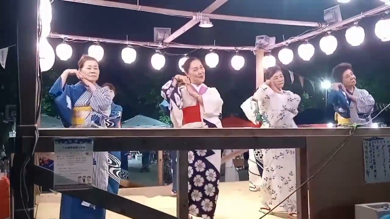 八社　おやじの会　盆踊り　まつのき小唄