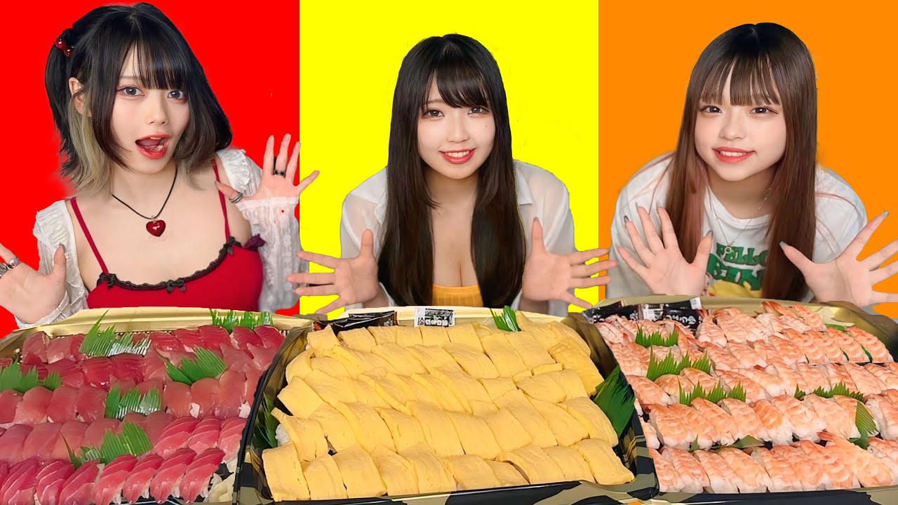 どのネタが一番多く食べられる？1分に1貫大食い寿司対決！