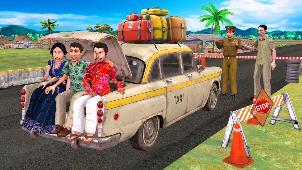 Lachi Parivaar Yatra Road Trip Overload Taxi Stopped Hindi Kahani Moral Stories Funny Comedy Video