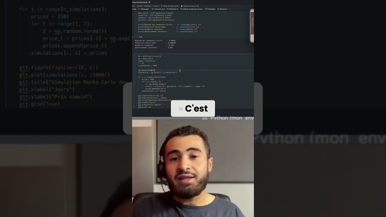 Simulation Monte Carlo: Pr&eacute;visions Boursi&egrave;res Simplifi&eacute;es