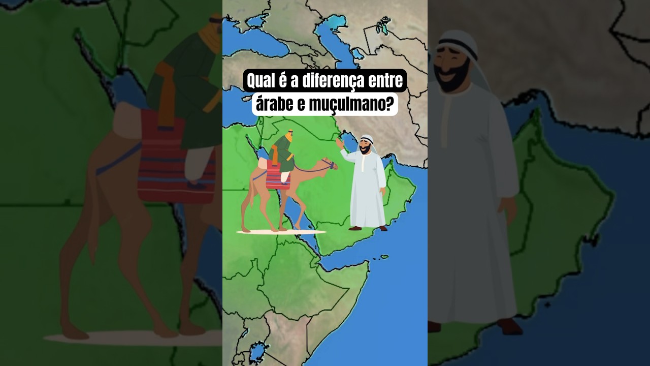 Qual &eacute; a diferen&ccedil;a entre &aacute;rabe e mu&ccedil;ulmano? #geografia #arabe #muculmano