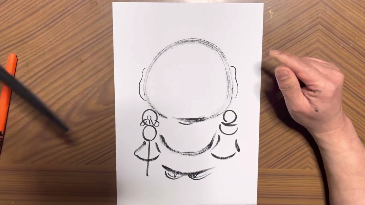 お地蔵さんを描こう！