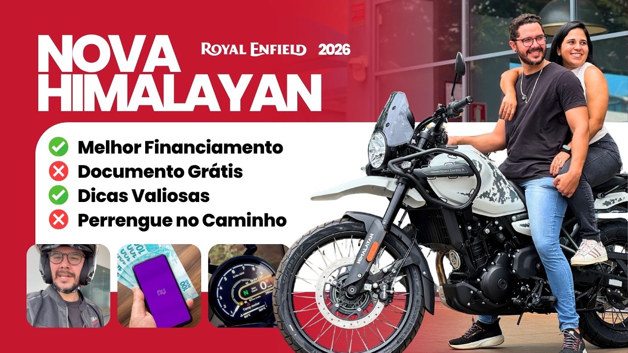 Comprei a moto que eu sempre sonhei: a nova Royal Enfield Himalayan 450 Kamet White é incrível!