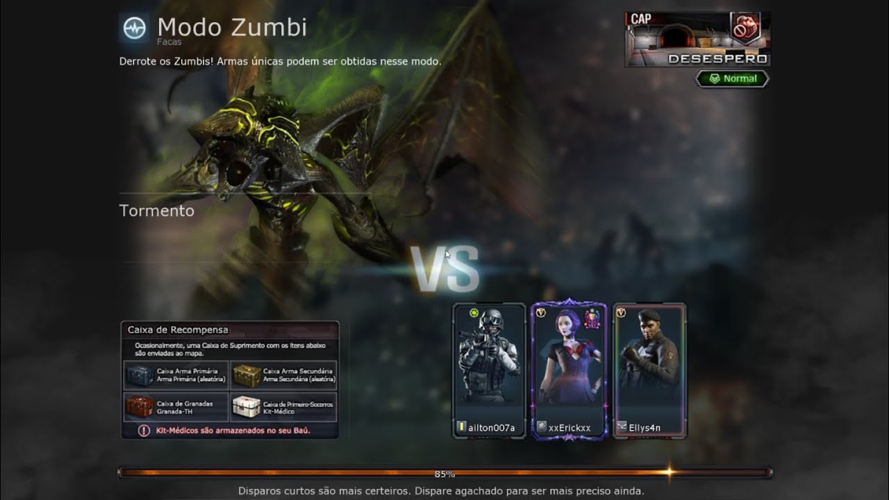 Crossfire AL - Modo Zumbi - Desespero (Normal) (2024)