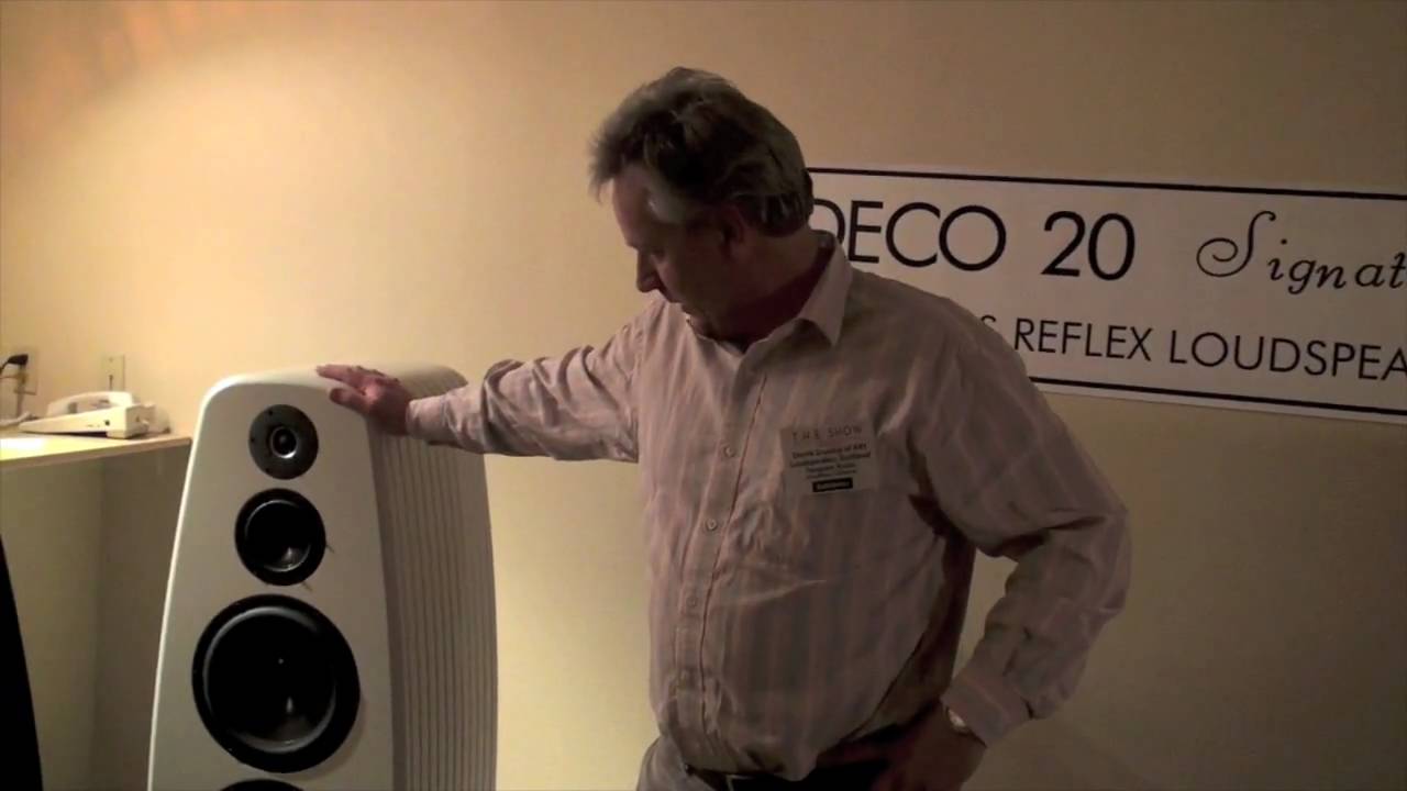 AudiogoN @ CES 2009: ART high end audio Loudspeakers from Scotland (bass reflex speakers)