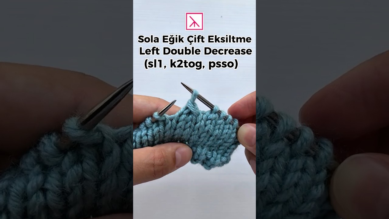 sl1k2togpsso, Sola Eğik &Ccedil;ift Eksiltme nasıl &ouml;r&uuml;l&uuml;r? LDD #LeftDoubleDecrease #knitting #&ouml;rg&uuml; #şiş&ouml;rg&uuml;