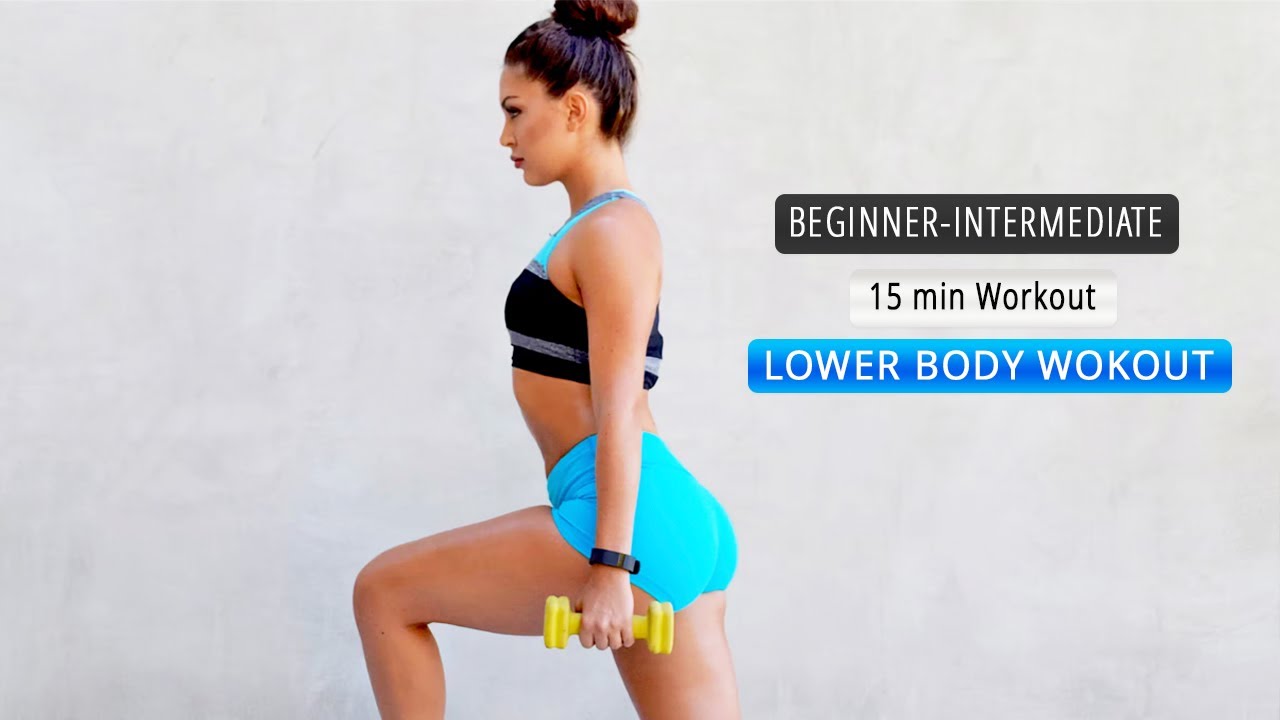 15 min Beginner Lower Body Routine with Weights - Day 12 of Build & Burn Series