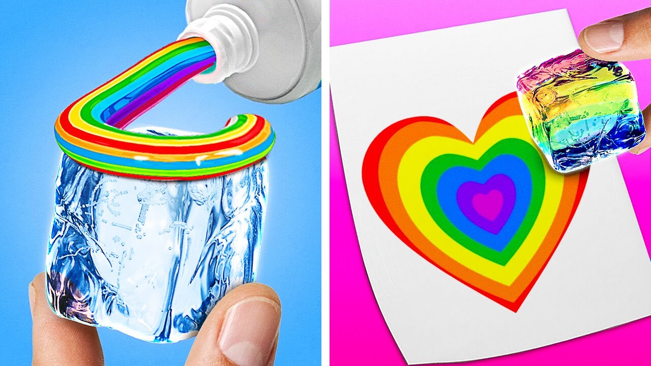 PROVOCARE ARTISTICĂ: PROFESOARA FALITĂ VS ELEVA BOGATĂ 👩‍🎨🌈 Trucuri de pictură, marca 123 GO Like!
