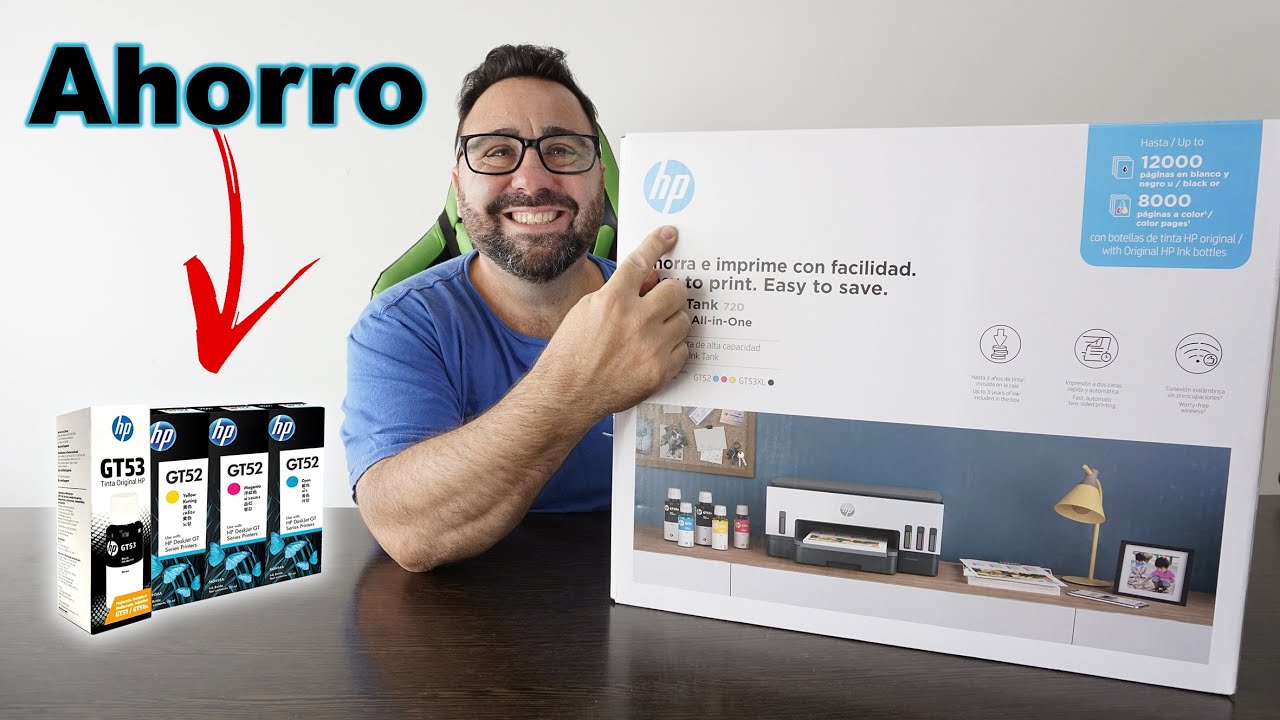 Ahorra con esta impresora - Hp Multifuncion Smart Tank 720