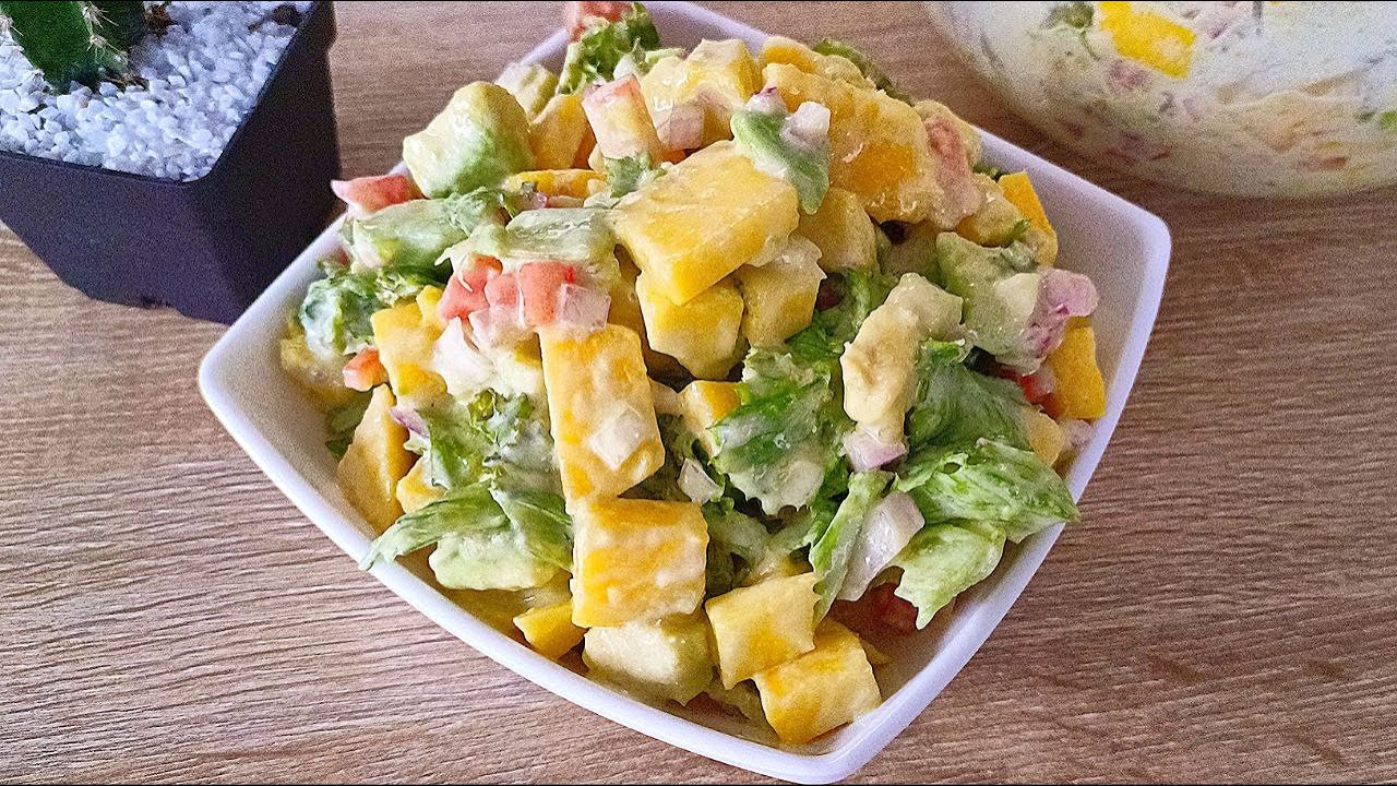🥗 Ensalada saludable, deliciosa y muy f&aacute;cil de preparar. &iexcl;Pru&eacute;bala! 😋🤤