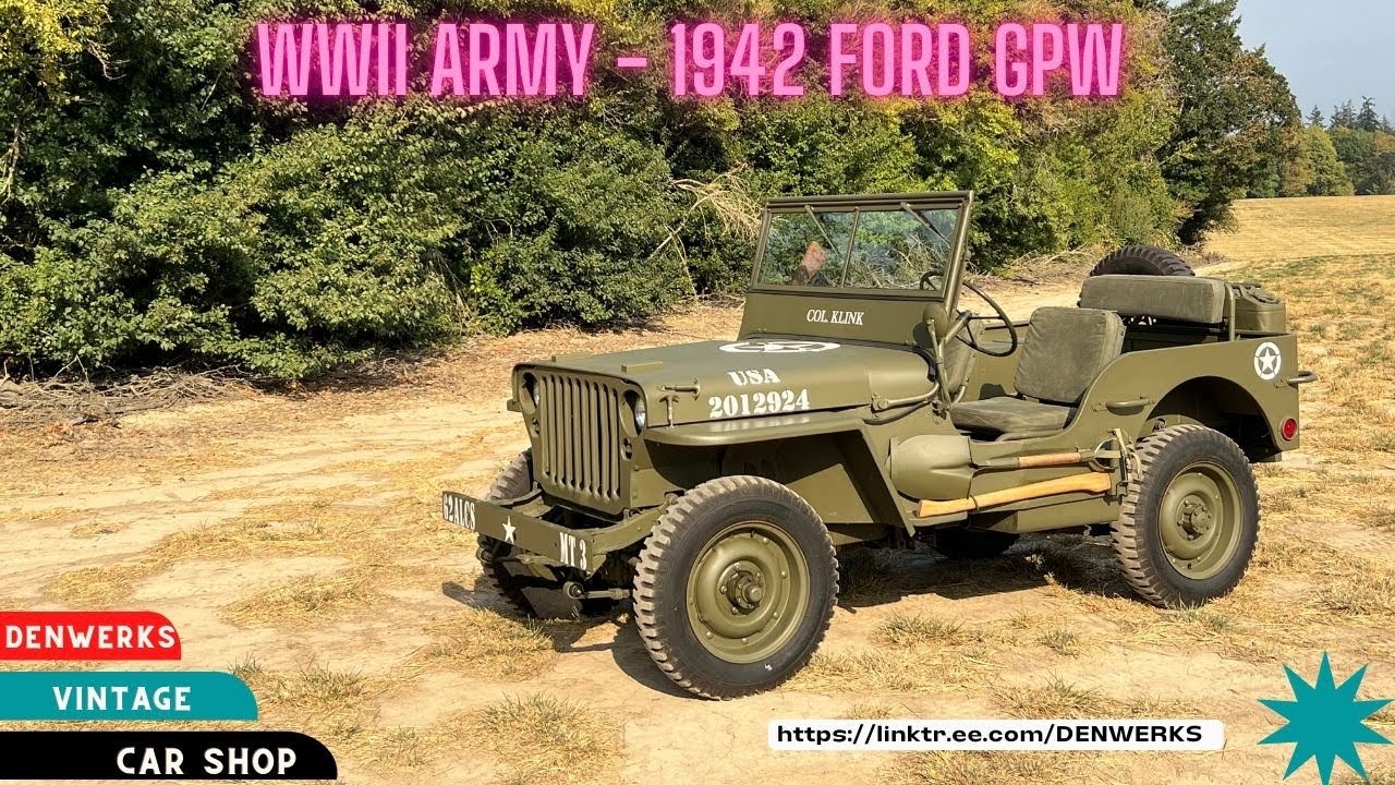 1942 FORD GPW WWII Military Jeep/Willys - DENWERK - BAT
