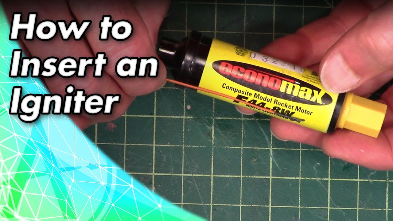 How to Insert and Restrain an Igniter in a Composite Propellant Model Rocket Engine