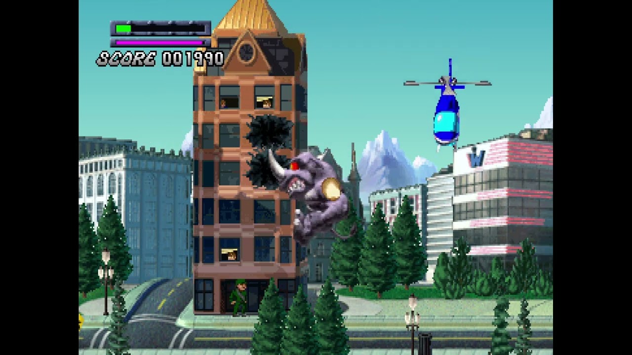 Rampage 2: Universal Tour PS1 | Gameplay