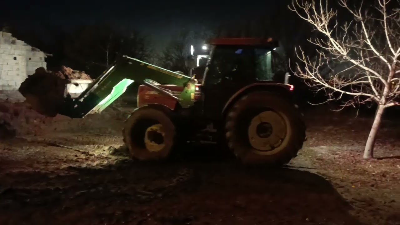 Massey Ferguson 3105 gece mesaisi devam hattat 398 traktör
