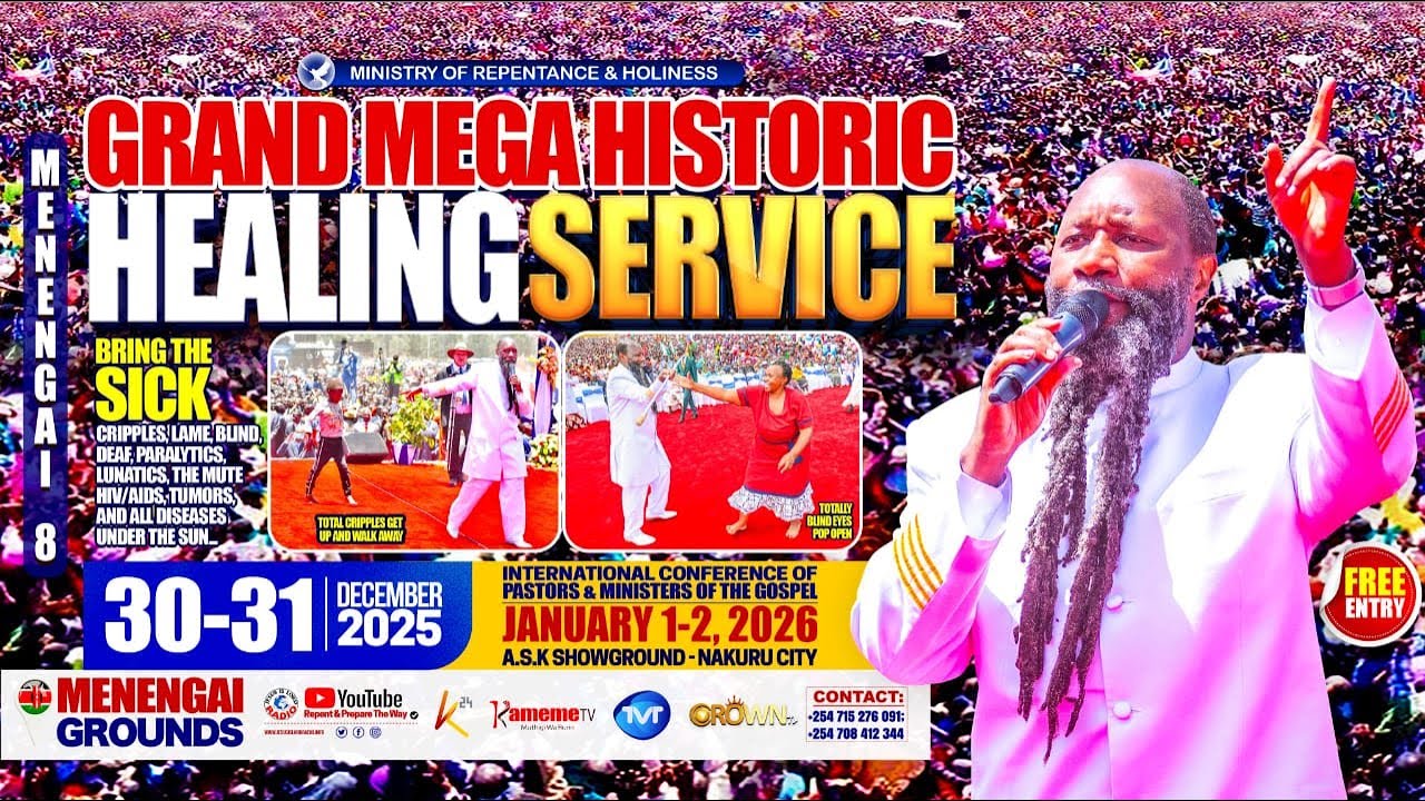THE GRAND MEGA HISTORICAL HEALING SERVICE|MENENGAI 8 -DAY 1 | DEC 30, 2025 | PROPHET DR. OWUOR