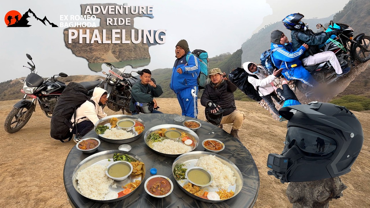 Adventure Ride to Panchthar Phalelung Defficult Ride Big 200KG Weight Dawa Don Mutton Rice on theWay